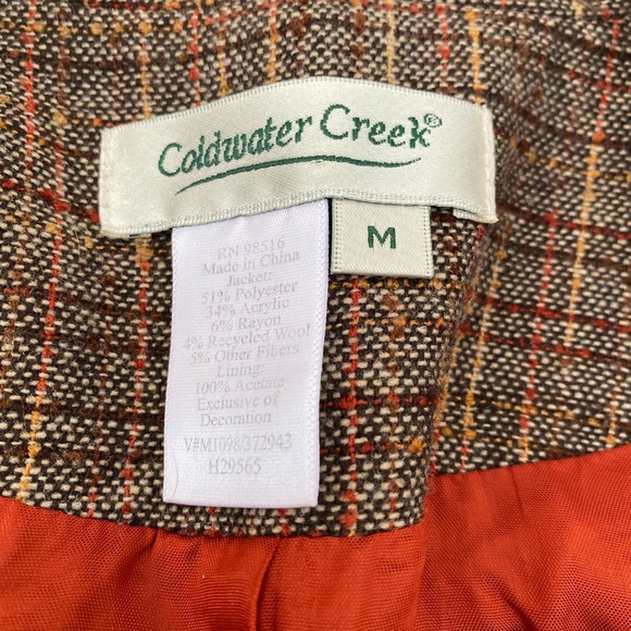 🦔 HOST PICK! 🦔Brown Tone Tweed with Lace Detail Blazer Jacket - Picture 3 of 4